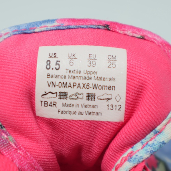 Vans Women's Floral Sneakers - Pink and Blue NWOT - Picture 15 of 16